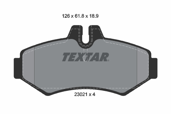 Brake Pad Set, disc brake (Rear axle)  Art. 2302101