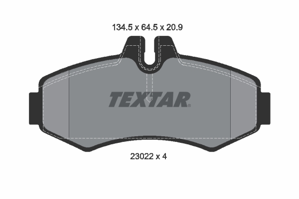 Brake Pad Set, disc brake (Front axle)  Art. 2302201