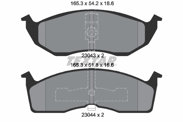 Brake Pad Set, disc brake (Front axle)  Art. 2304301