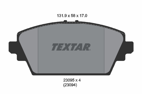 Brake Pad Set, disc brake (Front axle)  Art. 2309501