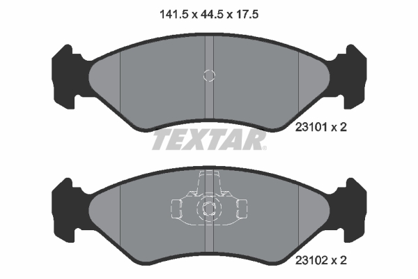 Brake Pad Set, disc brake (Front axle)  Art. 2310101