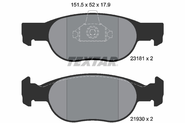 Brake Pad Set, disc brake (Front axle)  Art. 2318101