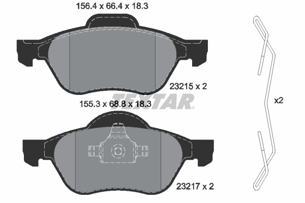 Brake Pad Set, disc brake (Front axle)  Art. 2321502