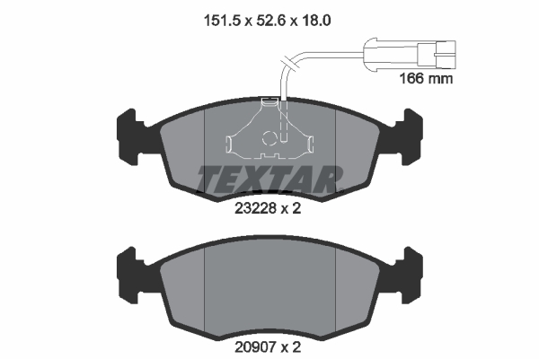 Brake Pad Set, disc brake (Front axle)  Art. 2322702