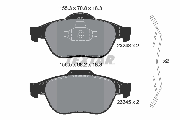 Brake Pad Set, disc brake (Front axle)  Art. 2324802