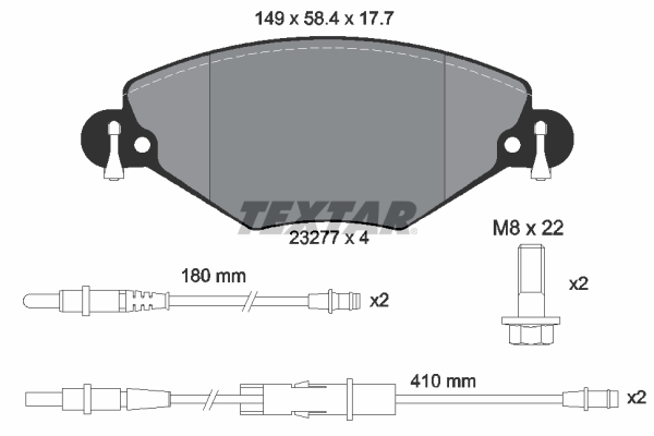 Brake Pad Set, disc brake (Front axle)  Art. 2327701