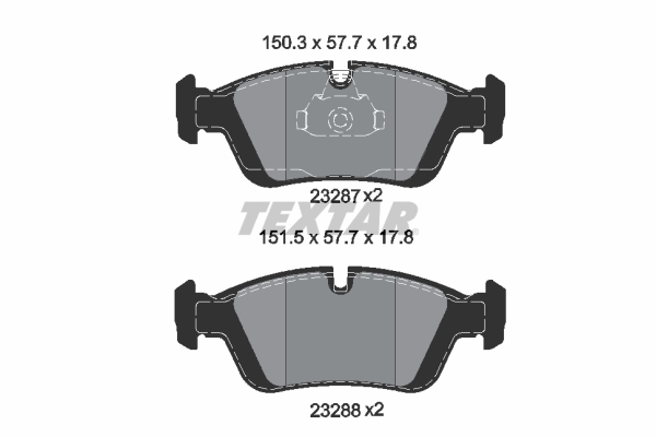 Brake Pad Set, disc brake (Front axle)  Art. 2328702