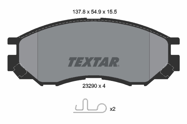 Brake Pad Set, disc brake (Front axle)  Art. 2329002