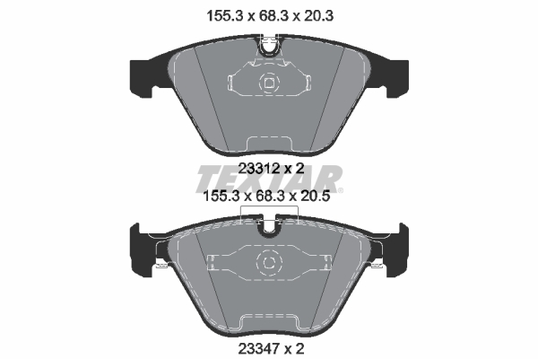 Brake Pad Set, disc brake (Front axle)  Art. 2331207