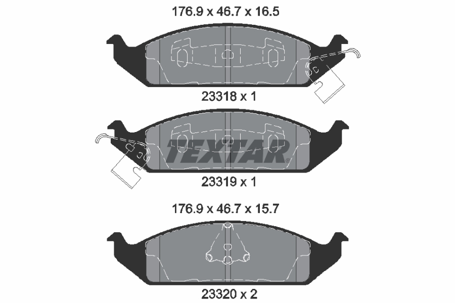 Brake Pad Set, disc brake (Front axle)  Art. 2331801