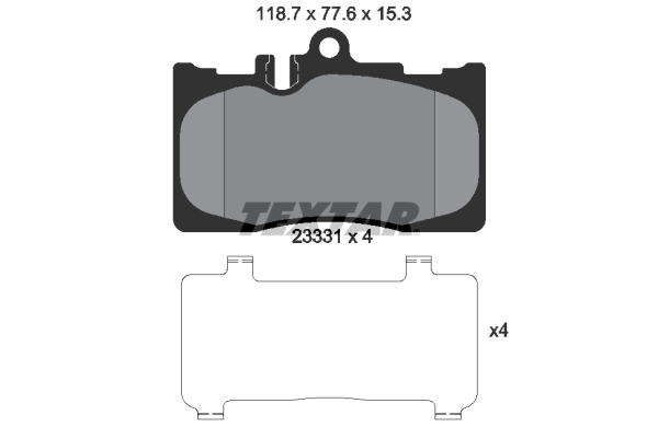 Brake Pad Set, disc brake (Front axle)  Art. 2333102