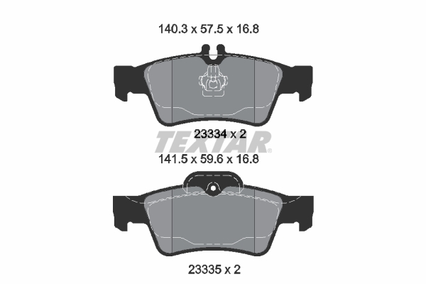 Brake Pad Set, disc brake (Rear axle)  Art. 2333403