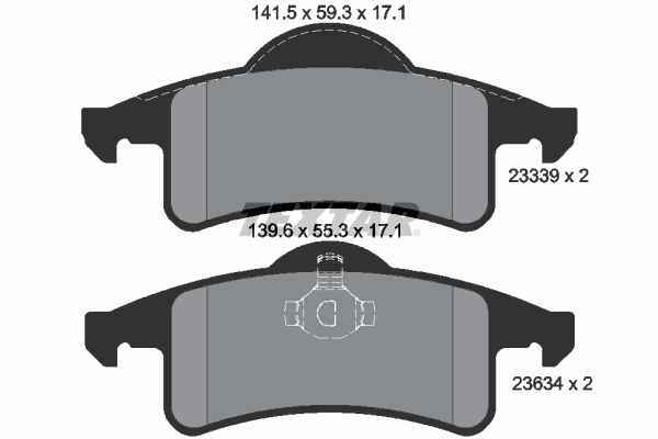 Brake Pad Set, disc brake (Rear axle)  Art. 2333901