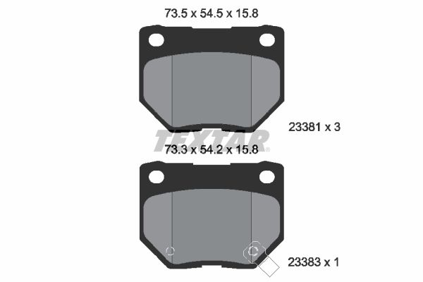 Brake Pad Set, disc brake (Rear axle)  Art. 2338102