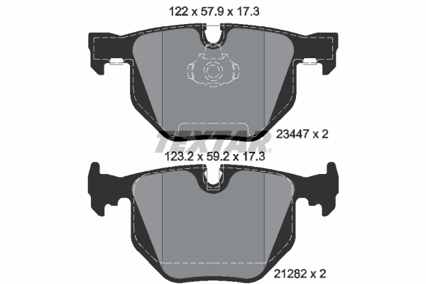 Brake Pad Set, disc brake (Rear axle)  Art. 2344702