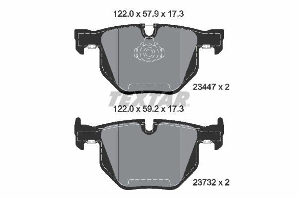 Brake Pad Set, disc brake (Rear axle)  Art. 2344704