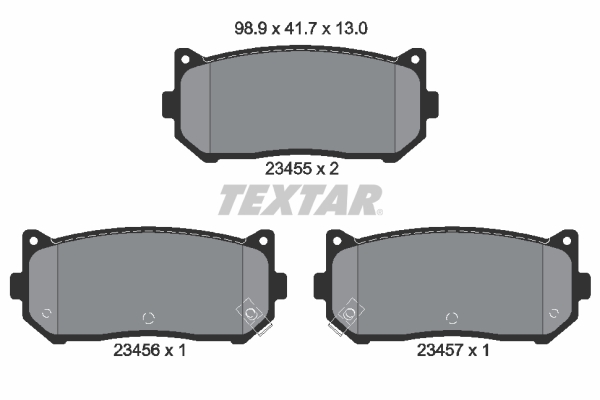 Brake Pad Set, disc brake (Rear axle)  Art. 2345501