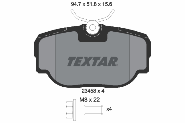 Brake Pad Set, disc brake (Rear axle)  Art. 2345801