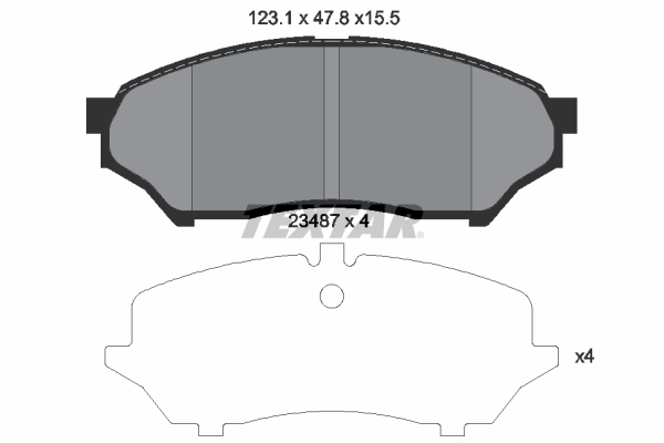 Brake Pad Set, disc brake (Front axle)  Art. 2348701