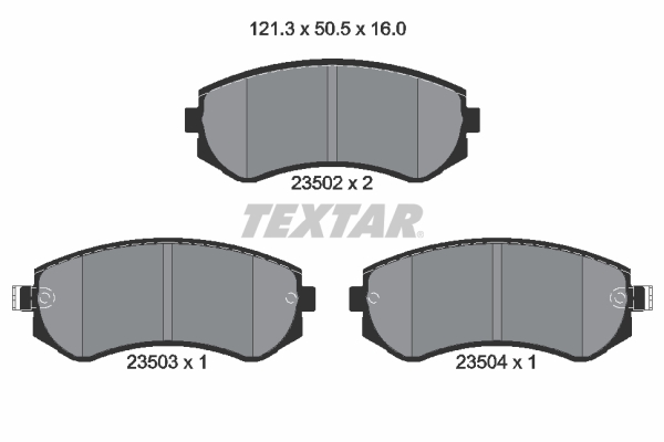 Brake Pad Set, disc brake (Front axle)  Art. 2350201