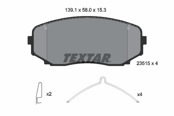 Brake Pad Set, disc brake (Front axle)  Art. 2351505