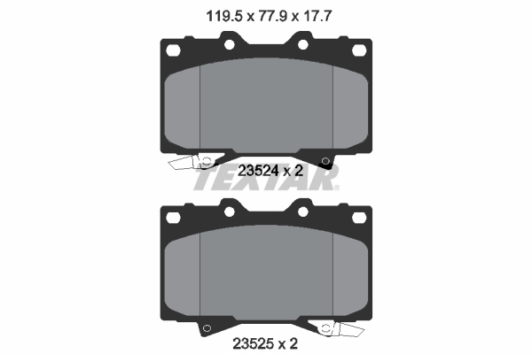 Brake Pad Set, disc brake (Front axle)  Art. 2352402