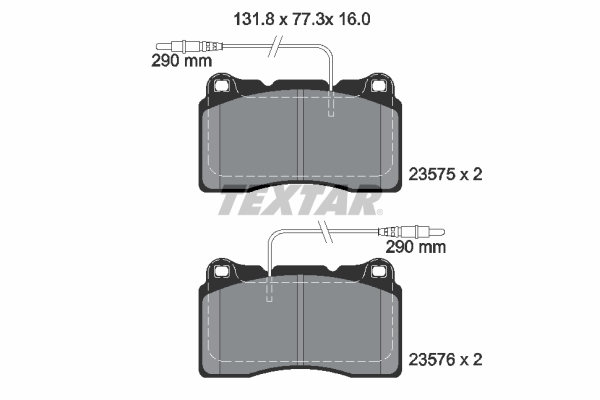 Brake Pad Set, disc brake (Front axle)  Art. 2357501