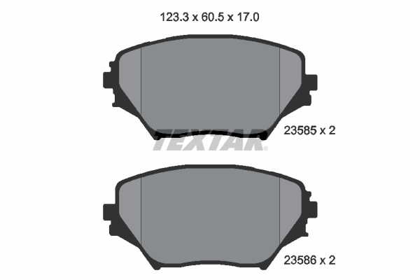 Brake Pad Set, disc brake (Front axle)  Art. 2358501