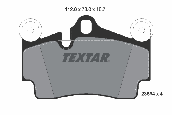 Brake Pad Set, disc brake (Rear axle)  Art. 2369402