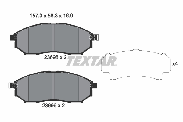 Brake Pad Set, disc brake (Front axle)  Art. 2369801