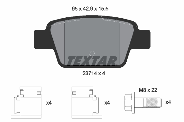 Brake Pad Set, disc brake (Rear axle)  Art. 2371481