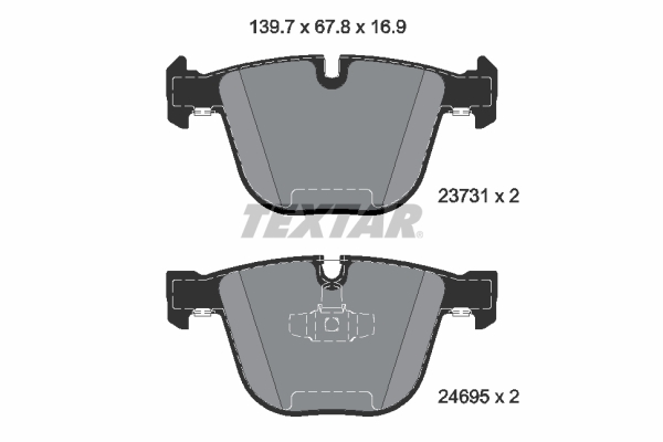 Brake Pad Set, disc brake (Rear axle)  Art. 2373101