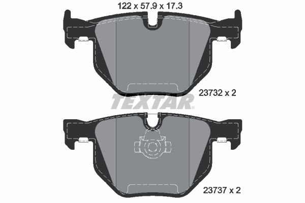 Brake Pad Set, disc brake (Rear axle)  Art. 2373201