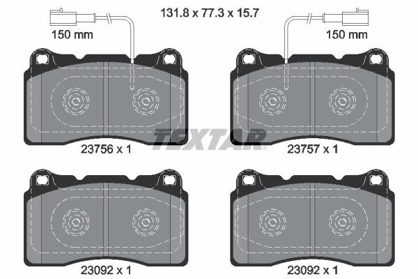 Brake Pad Set, disc brake (Front axle)  Art. 2375601