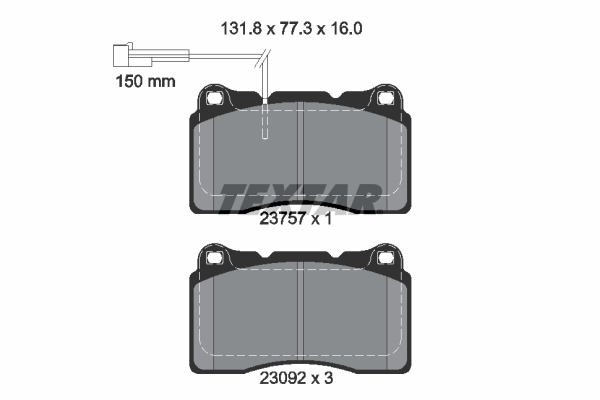 Brake Pad Set, disc brake (Front axle)  Art. 2375701