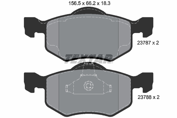 Brake Pad Set, disc brake (Front axle)  Art. 2378701