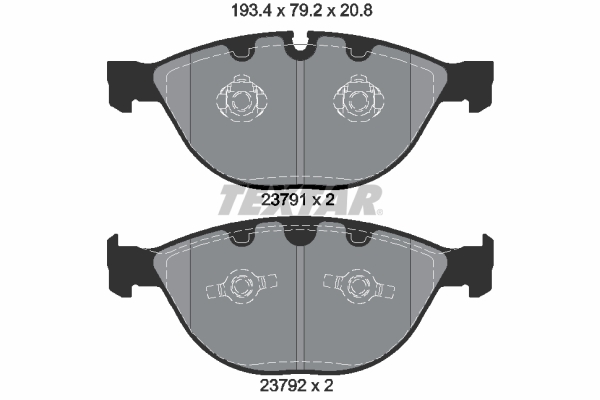 Brake Pad Set, disc brake (Front axle)  Art. 2379101