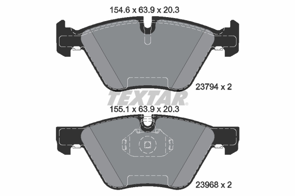 Brake Pad Set, disc brake (Front axle)  Art. 2379401