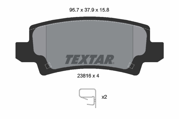 Brake Pad Set, disc brake (Rear axle)  Art. 2381601