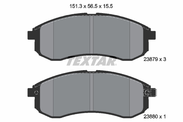 Brake Pad Set, disc brake (Front axle)  Art. 2387902