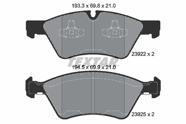 Brake Pad Set, disc brake (Front axle)  Art. 2392201