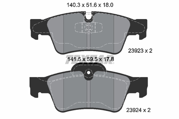 Brake Pad Set, disc brake (Rear axle)  Art. 2392302