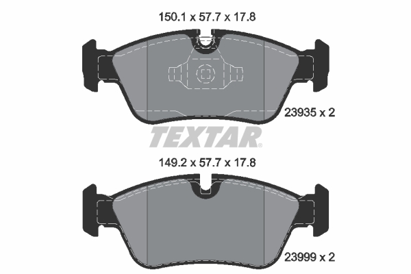 Brake Pad Set, disc brake (Front axle)  Art. 2393581