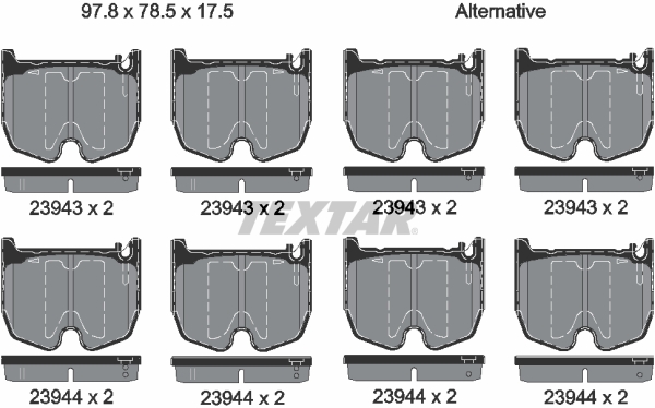 Brake Pad Set, disc brake (Front axle)  Art. 2394301