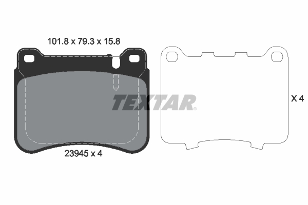 Brake Pad Set, disc brake (Front axle)  Art. 2394501