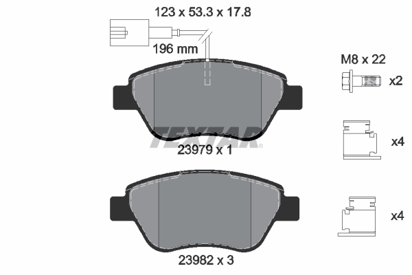 Brake Pad Set, disc brake (Front axle)  Art. 2397903