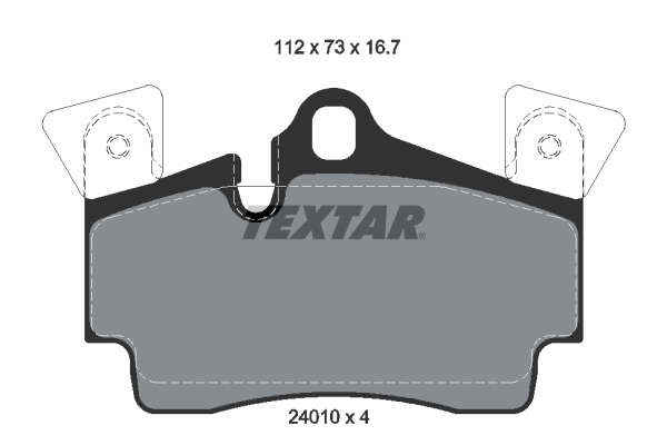 Brake Pad Set, disc brake (Rear axle)  Art. 2401001