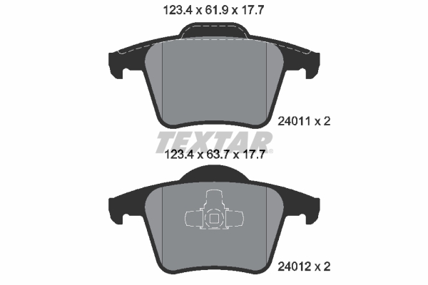 Brake Pad Set, disc brake (Rear axle)  Art. 2401101