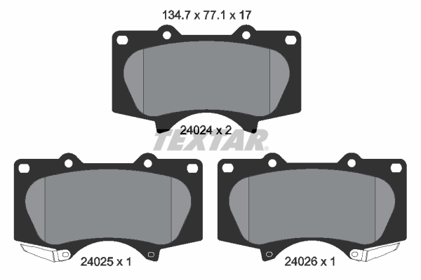 Brake Pad Set, disc brake (Front axle)  Art. 2402403