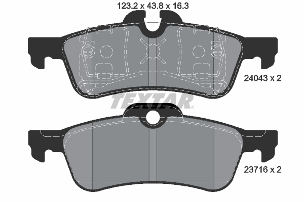 Brake Pad Set, disc brake (Rear axle)  Art. 2404301